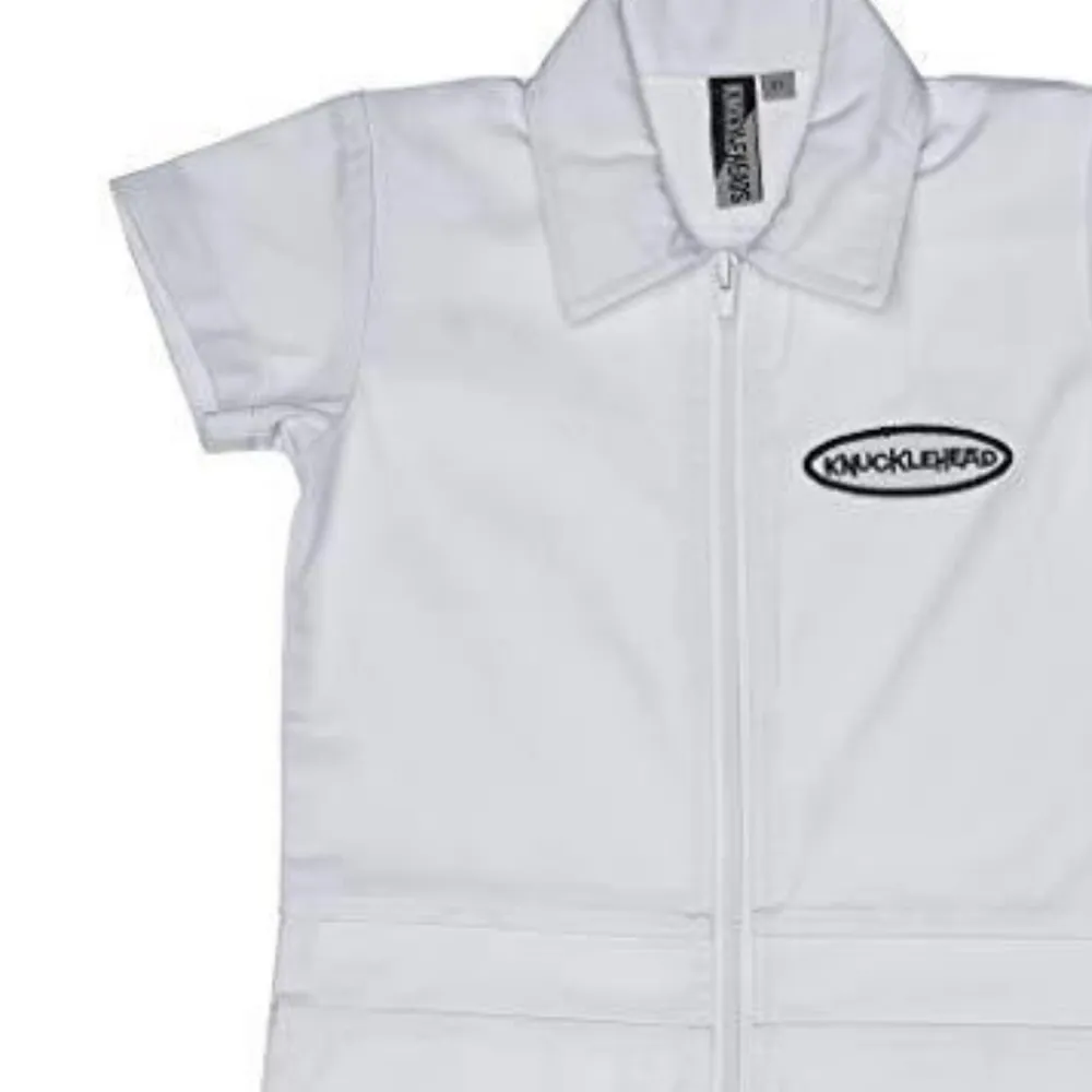 Knuckleheads Kids Coverall for Boys/ Girls, Mechanic Halloween Jumpsuit Costume Baby Outfit