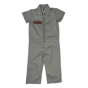 Knuckleheads Kids Dark Olive Coverall for Boys, Mechanic Halloween Jumpsuit Costume Baby Outfit