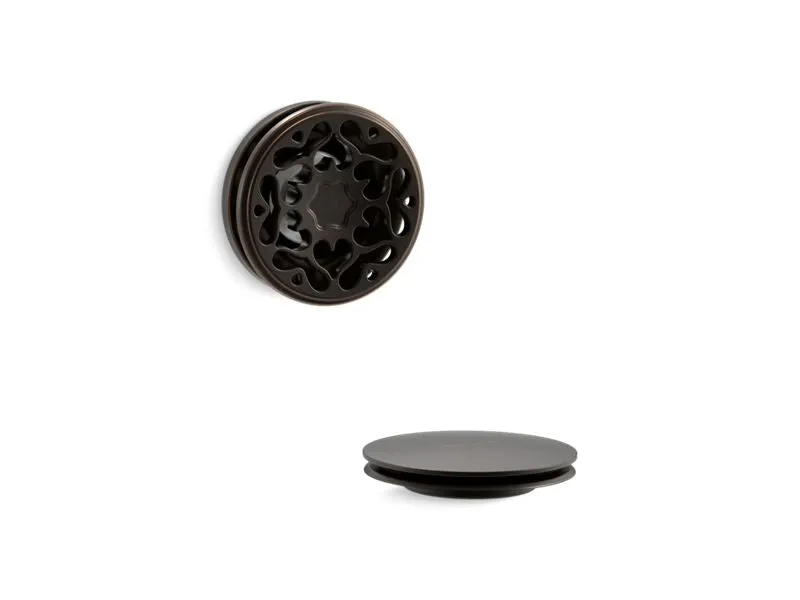 KOHLER K-T37397 PureFlo Victorian push button bath drain trim