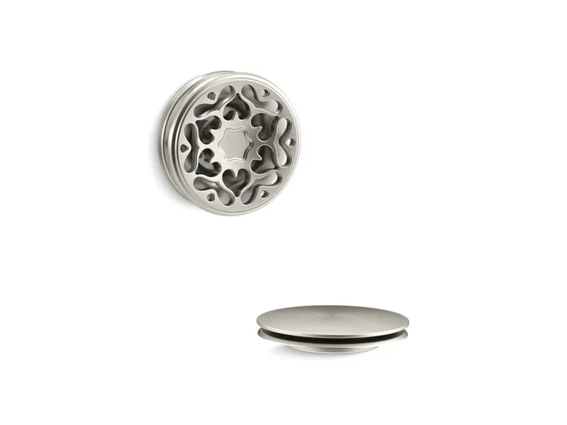 KOHLER K-T37397 PureFlo Victorian push button bath drain trim