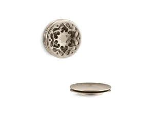 KOHLER K-T37397 PureFlo Victorian push button bath drain trim