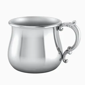 Krysaliis Silver Plated Baby Cup - Victorian