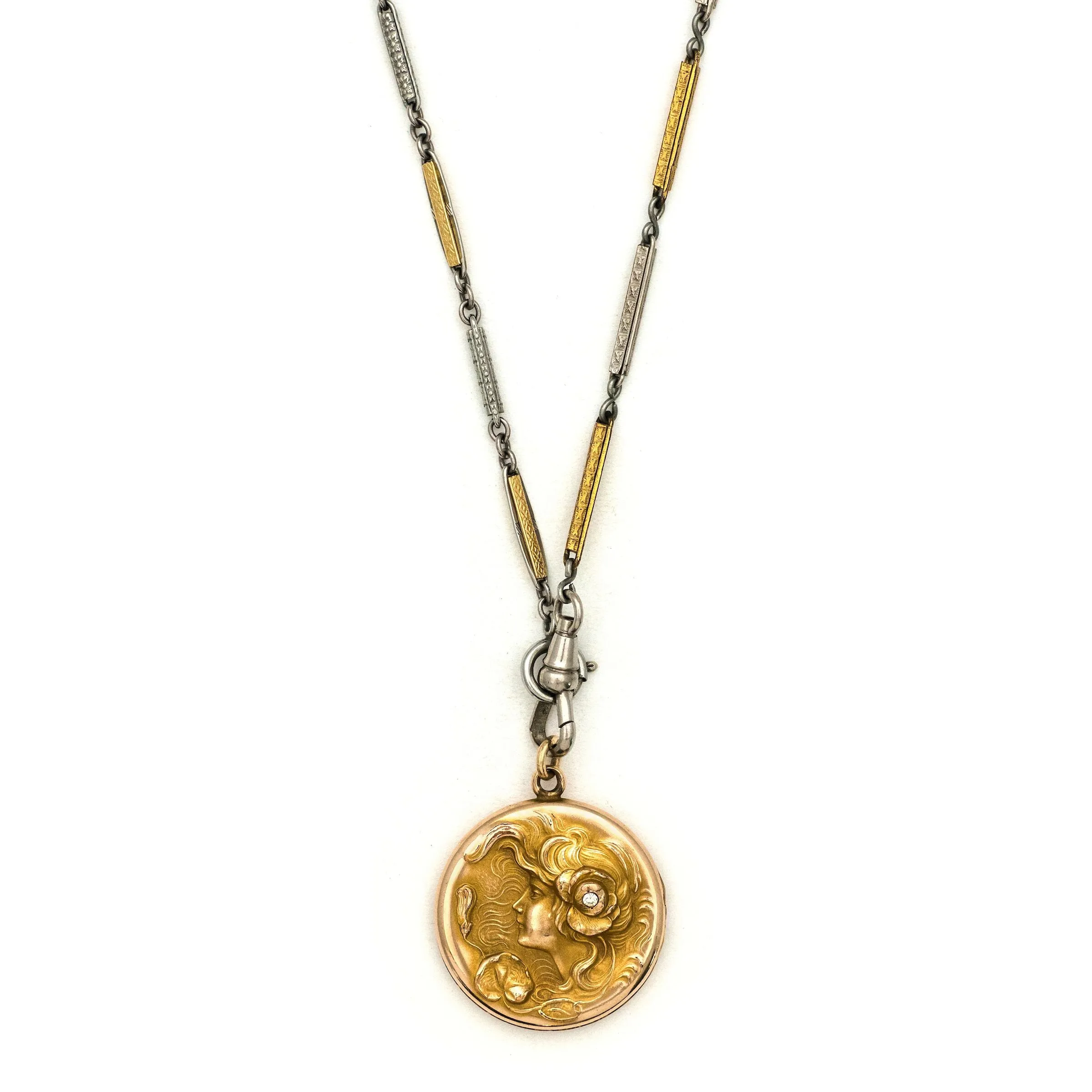 Lady of the Water Lilies Locket
