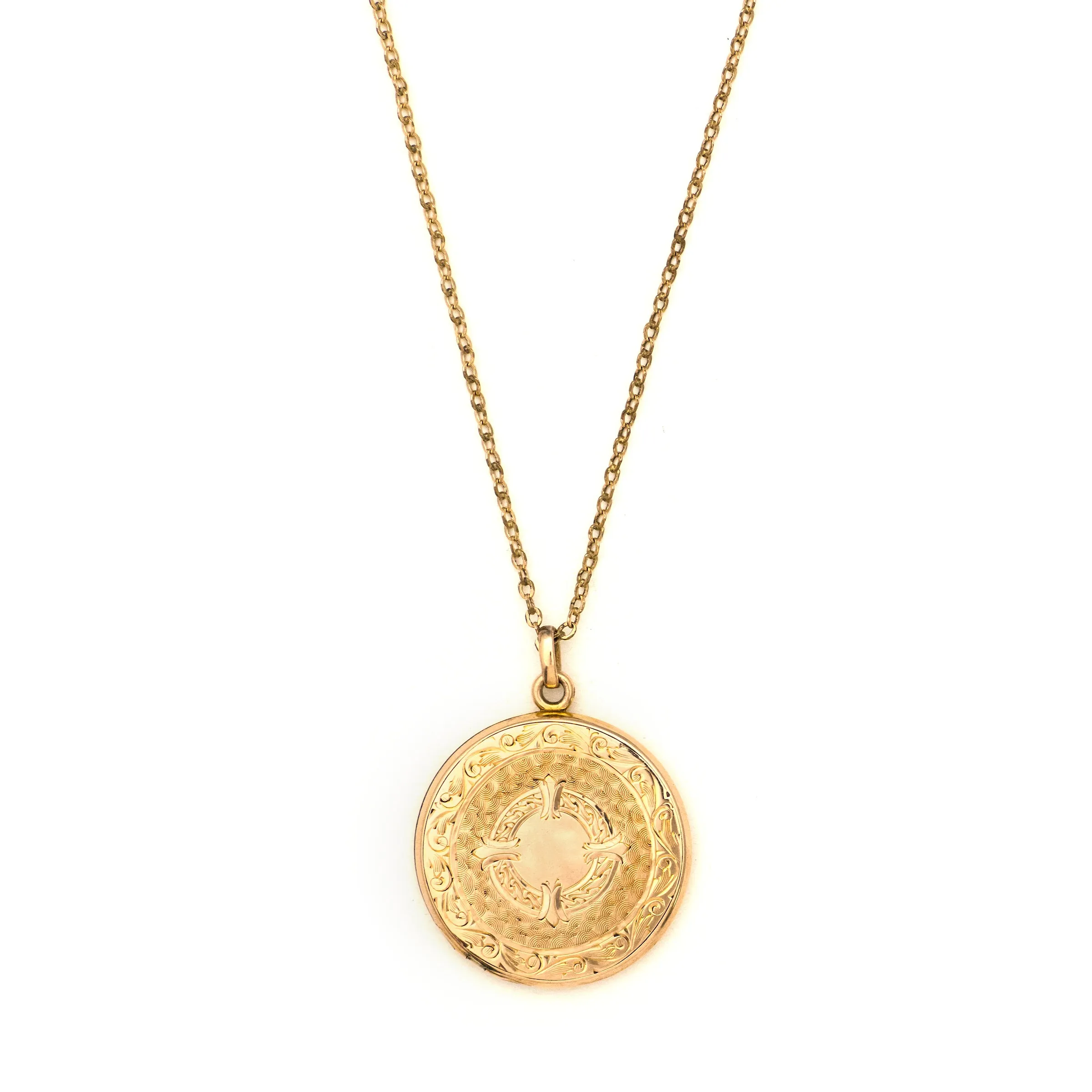 Larger Double Wreath Coin Locket