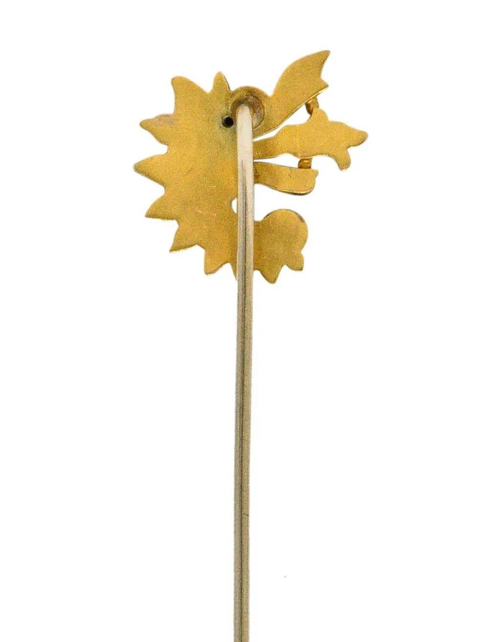Late Victorian Diamond 14 Karat Gold Dragon Stickpin
