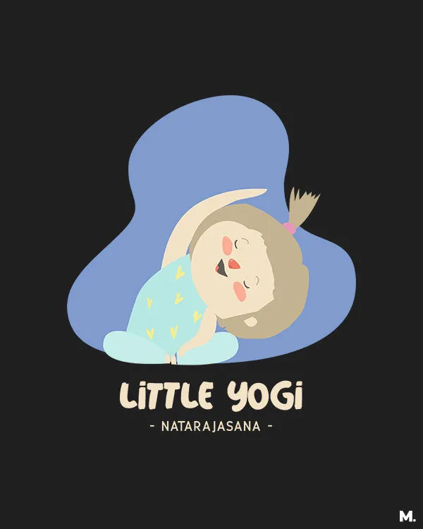 Little yogi natarajasana printed hoodies