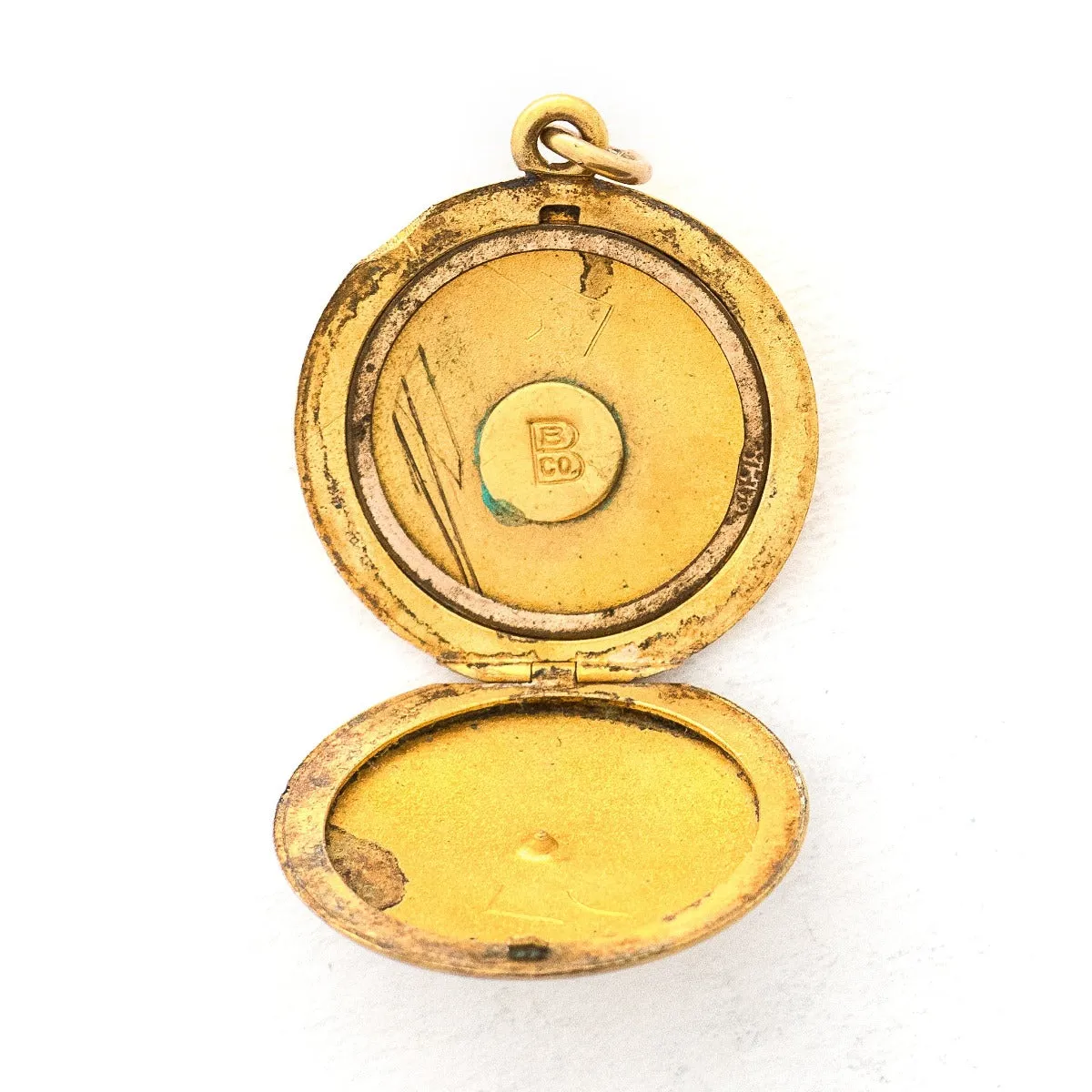 Matte Starburst Antique Locket