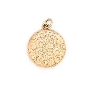 Mermaid Waves Antique Locket
