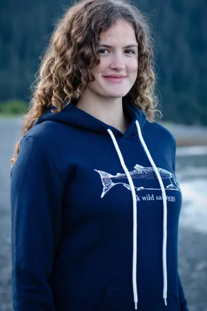 Midnight AK Wild Salmon 50/50 Pullover Hoody $68.00
