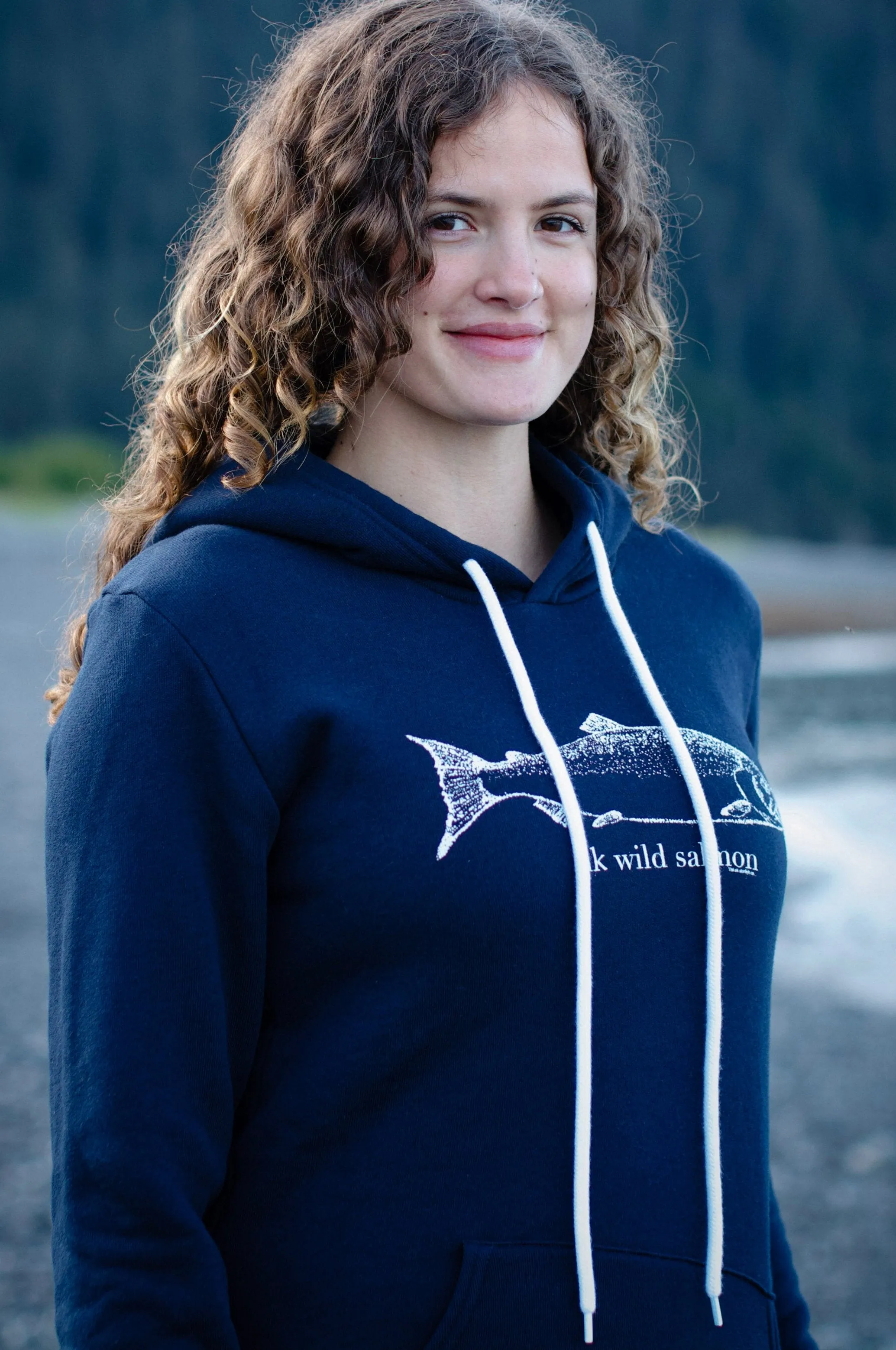 Midnight AK Wild Salmon 50/50 Pullover Hoody $68.00