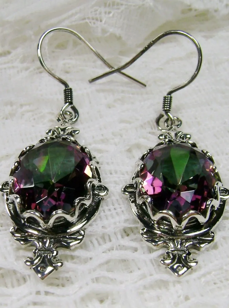 Mystic Pin Earrings, Rose Gold plated or Sterling Silver Stylish Victorian Jewelry Design#E18