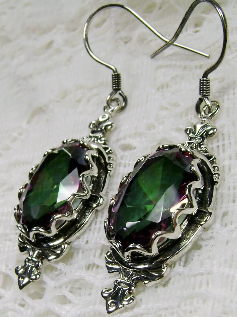 Mystic Pin Earrings, Rose Gold plated or Sterling Silver Stylish Victorian Jewelry Design#E18