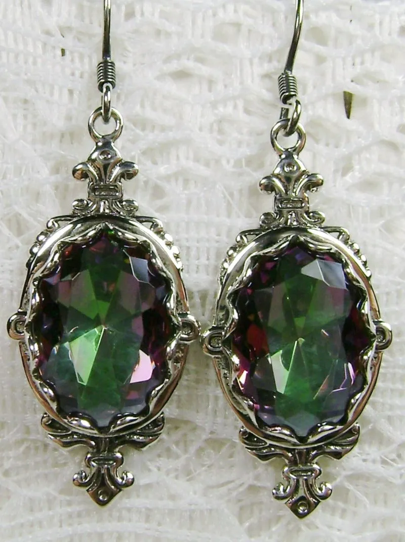 Mystic Pin Earrings, Rose Gold plated or Sterling Silver Stylish Victorian Jewelry Design#E18