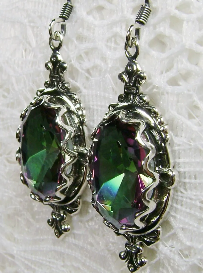 Mystic Pin Earrings, Rose Gold plated or Sterling Silver Stylish Victorian Jewelry Design#E18