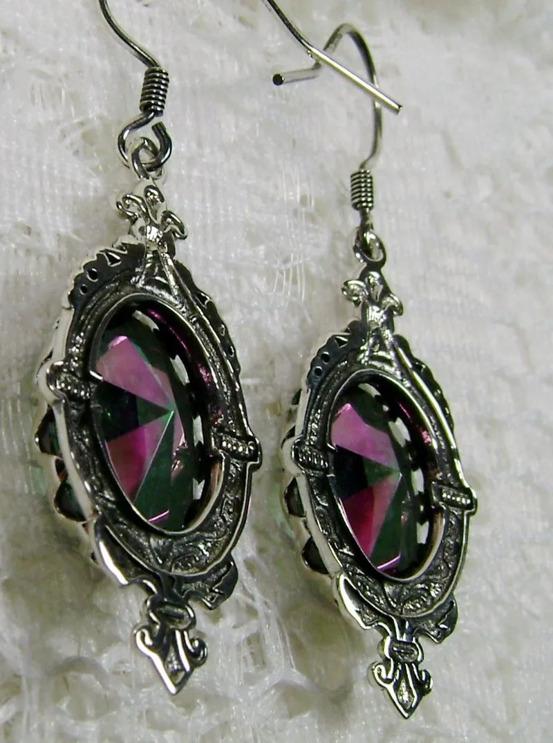 Mystic Pin Earrings, Rose Gold plated or Sterling Silver Stylish Victorian Jewelry Design#E18
