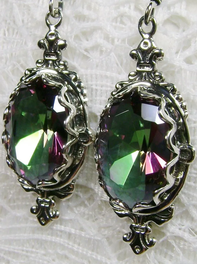 Mystic Pin Earrings, Rose Gold plated or Sterling Silver Stylish Victorian Jewelry Design#E18