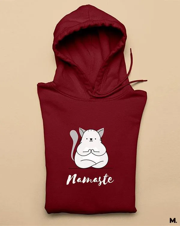 Namaste! printed hoodies