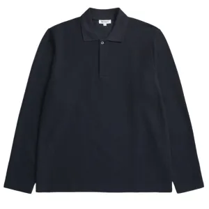 Norse Projects Ruben Double Face LS Polo Dark Navy
