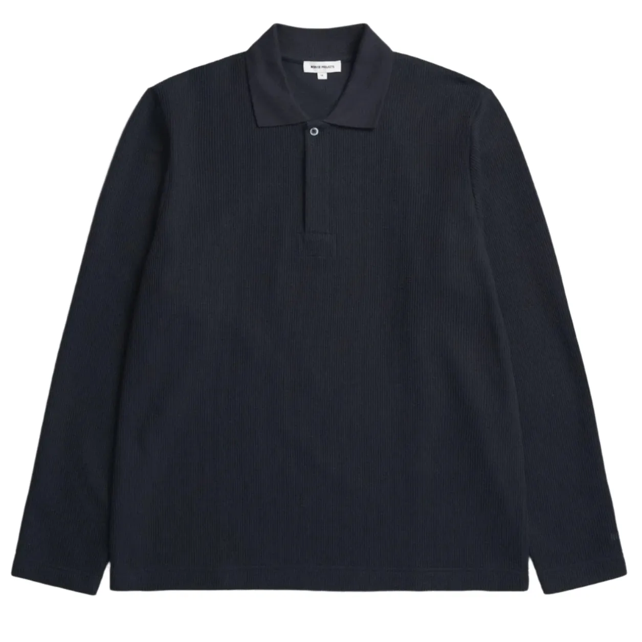 Norse Projects Ruben Double Face LS Polo Dark Navy