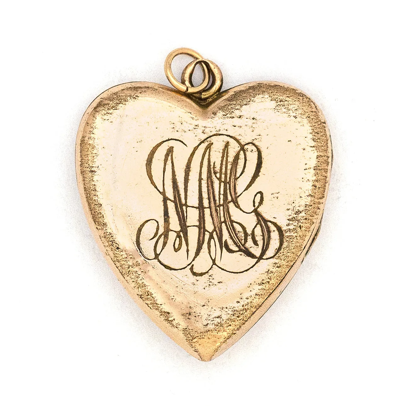 Opal Heart Antique Locket