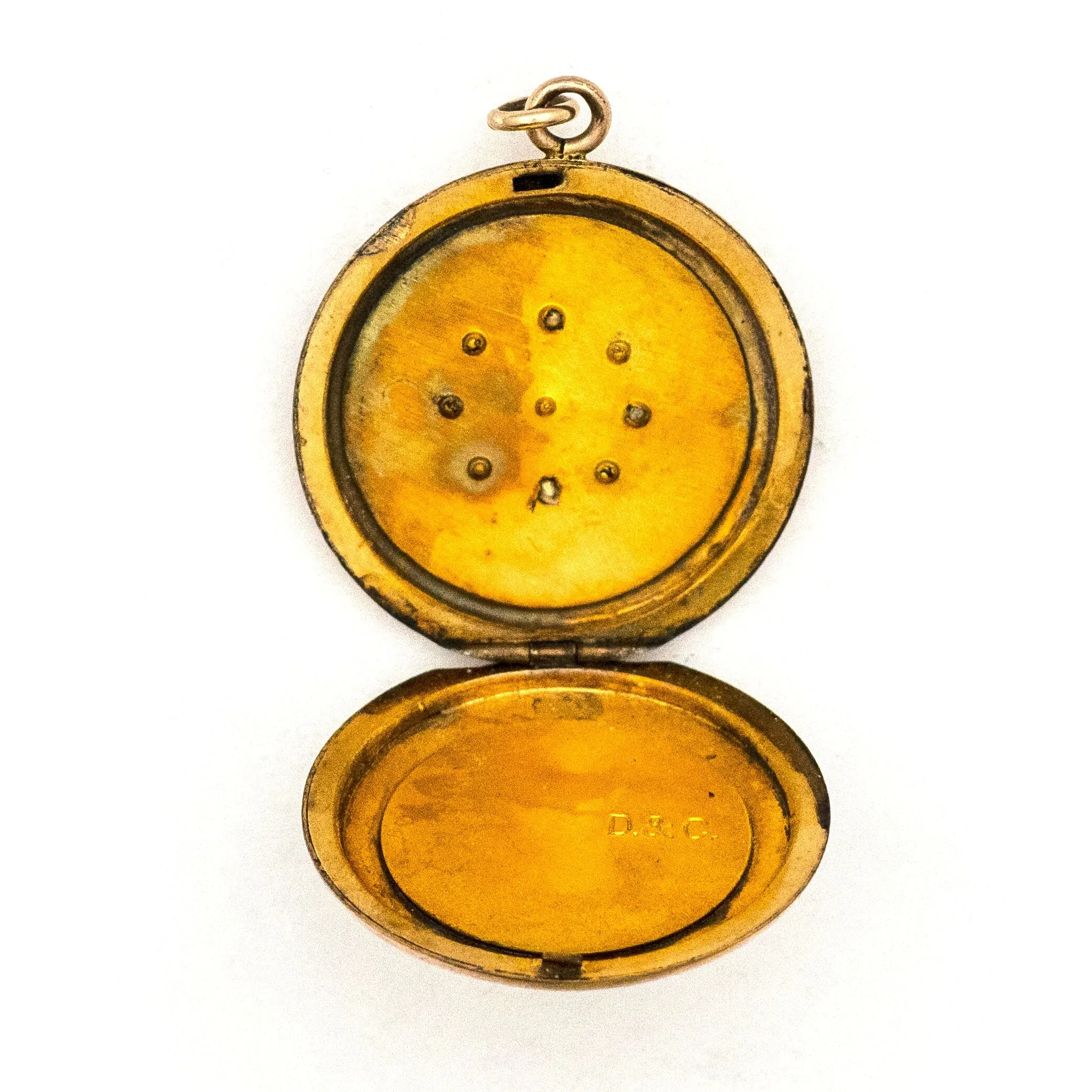 Opal Snowflake Locket
