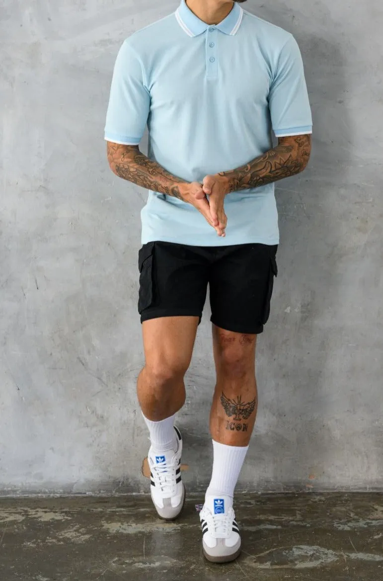 OREGA POLO SHIRT - POWDER BLUE