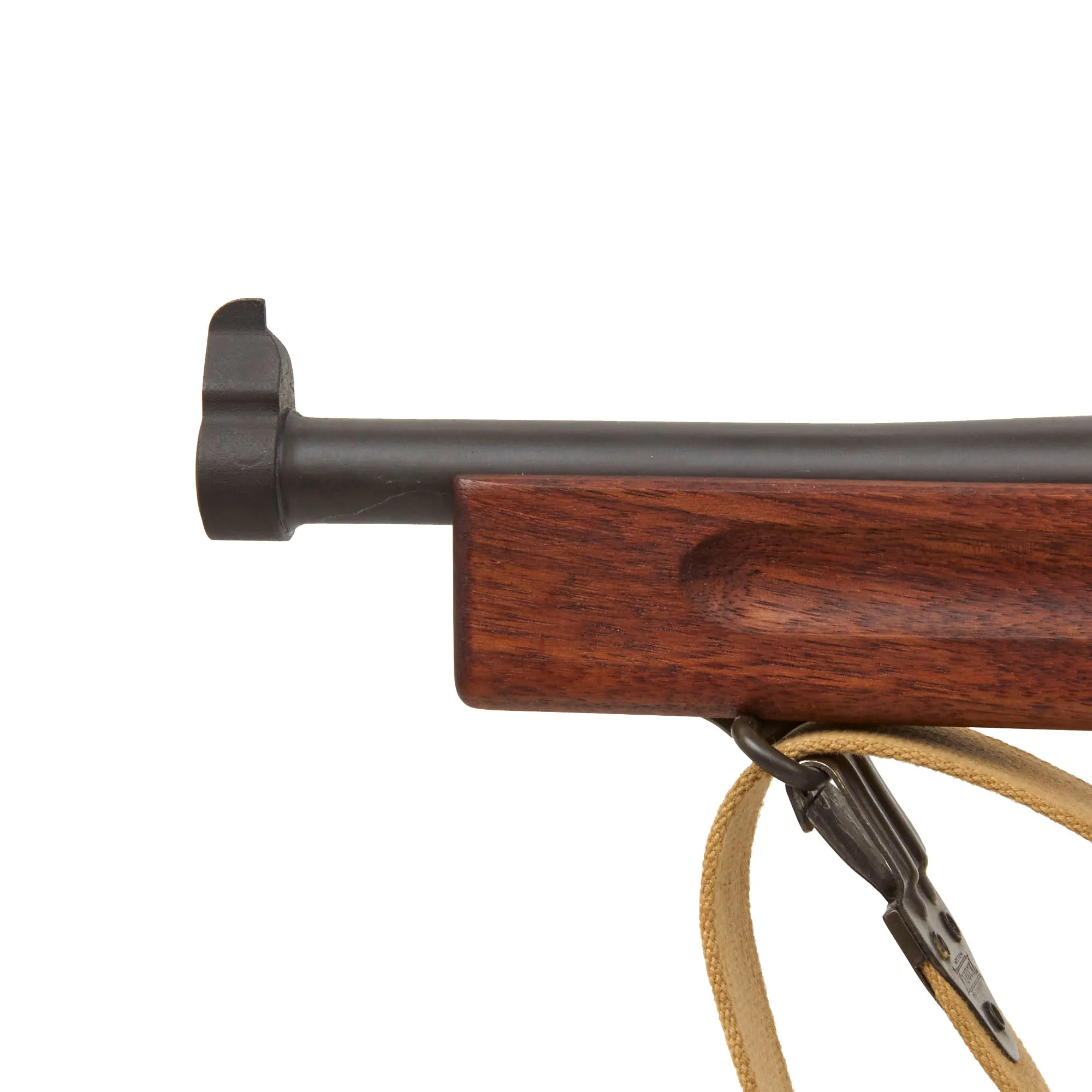 Original U.S. WWII Thompson M1 Display SMG with Philadelphia Ordnance Steel Receiver, Drop Bag, Magazine, NOBUCKL Sling & More!