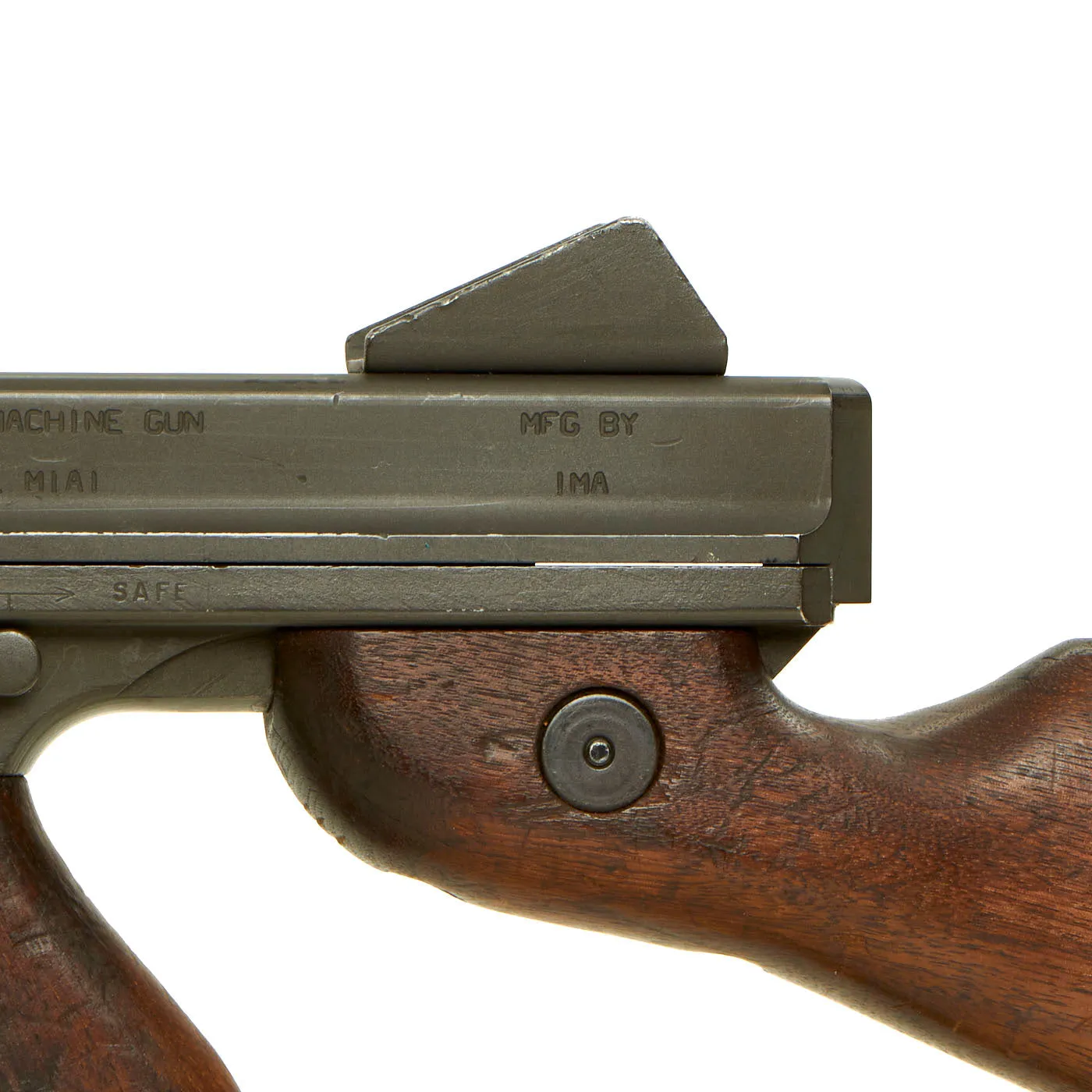 Original U.S. WWII Thompson M1A1 Display Submachine Gun with Aluminum Receiver & Magazine - Serial 140033