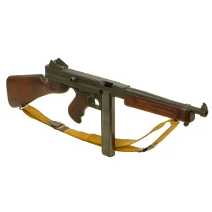 Original U.S. WWII Thompson M1A1 Display Submachine Gun with Aluminum Receiver & Magazine - Serial 140033