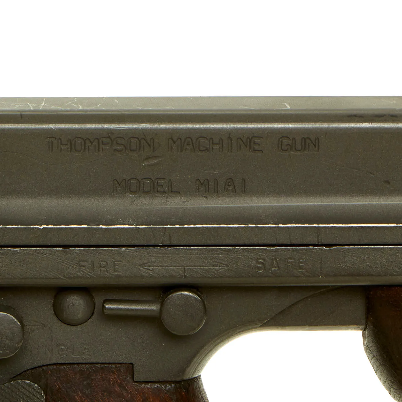 Original U.S. WWII Thompson M1A1 Display Submachine Gun with Aluminum Receiver & Magazine - Serial 140033