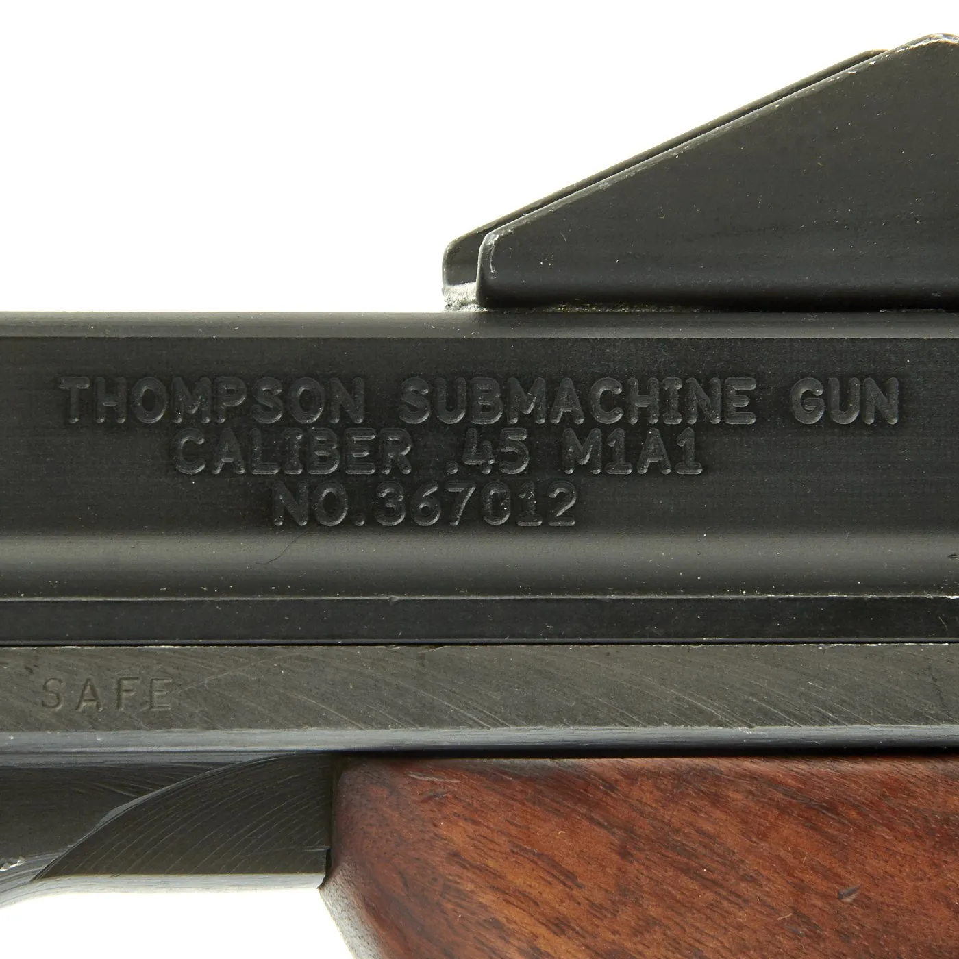 Original U.S. WWII Thompson M1A1 Display Submachine Gun with Sling - Serial 104447