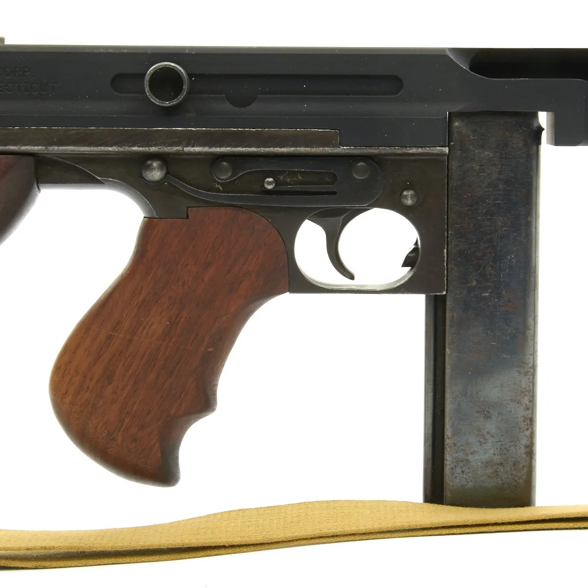 Original U.S. WWII Thompson M1A1 Display Submachine Gun with Sling