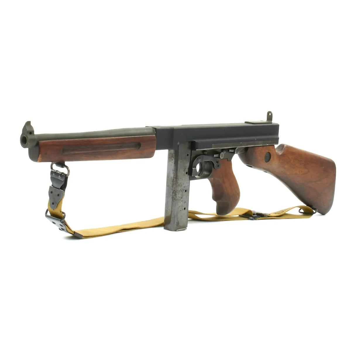 Original U.S. WWII Thompson M1A1 Display Submachine Gun with Sling