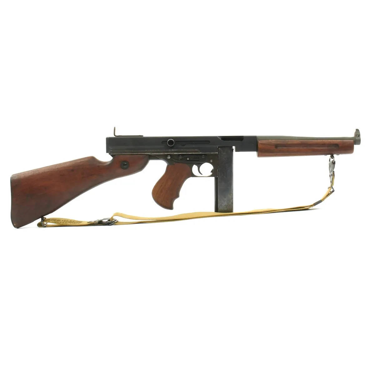 Original U.S. WWII Thompson M1A1 Display Submachine Gun with Sling
