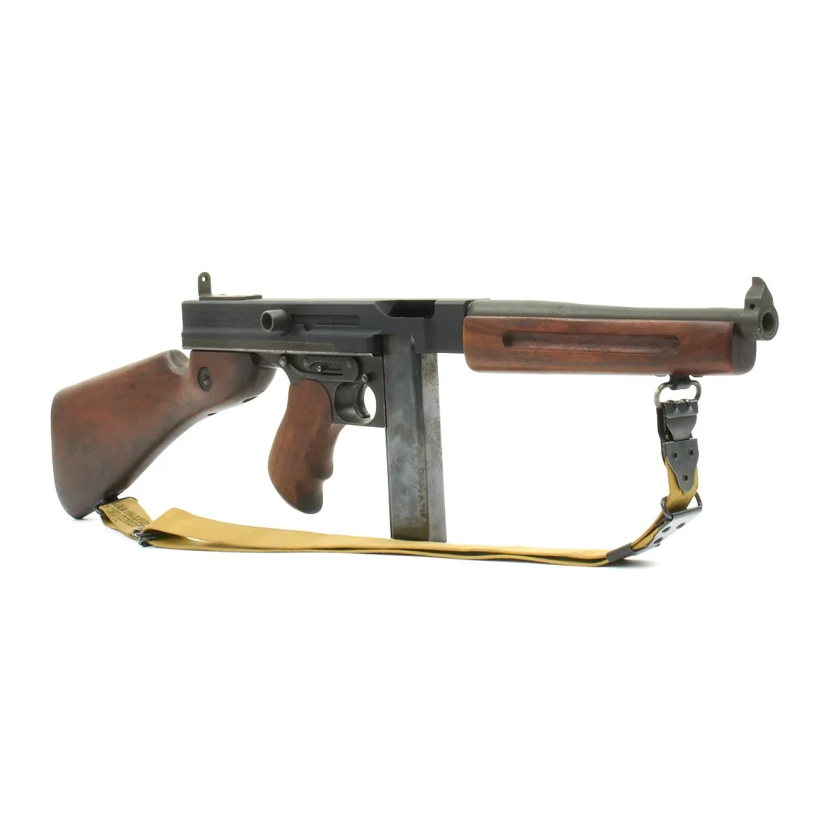 Original U.S. WWII Thompson M1A1 Display Submachine Gun with Sling