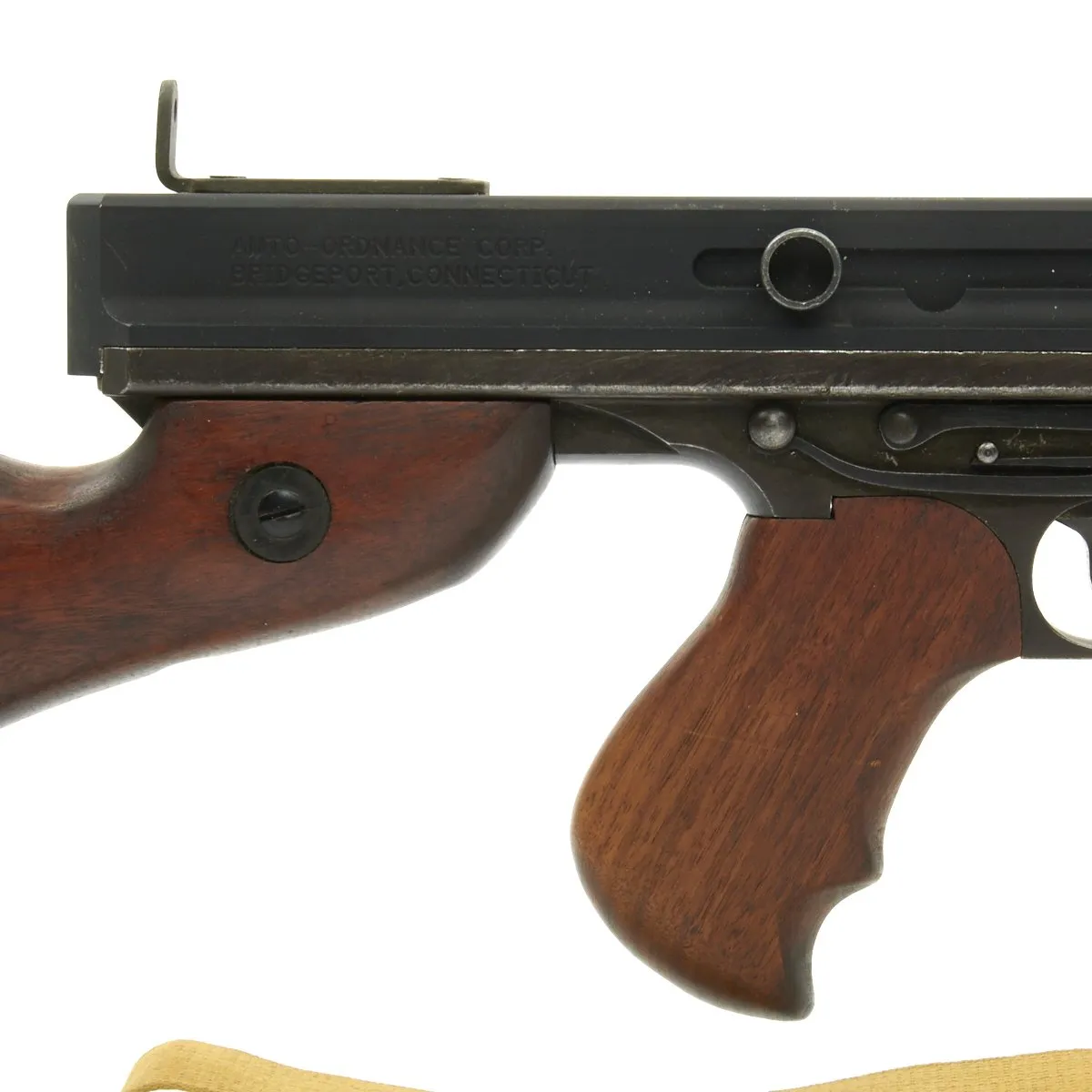 Original U.S. WWII Thompson M1A1 Display Submachine Gun with Sling