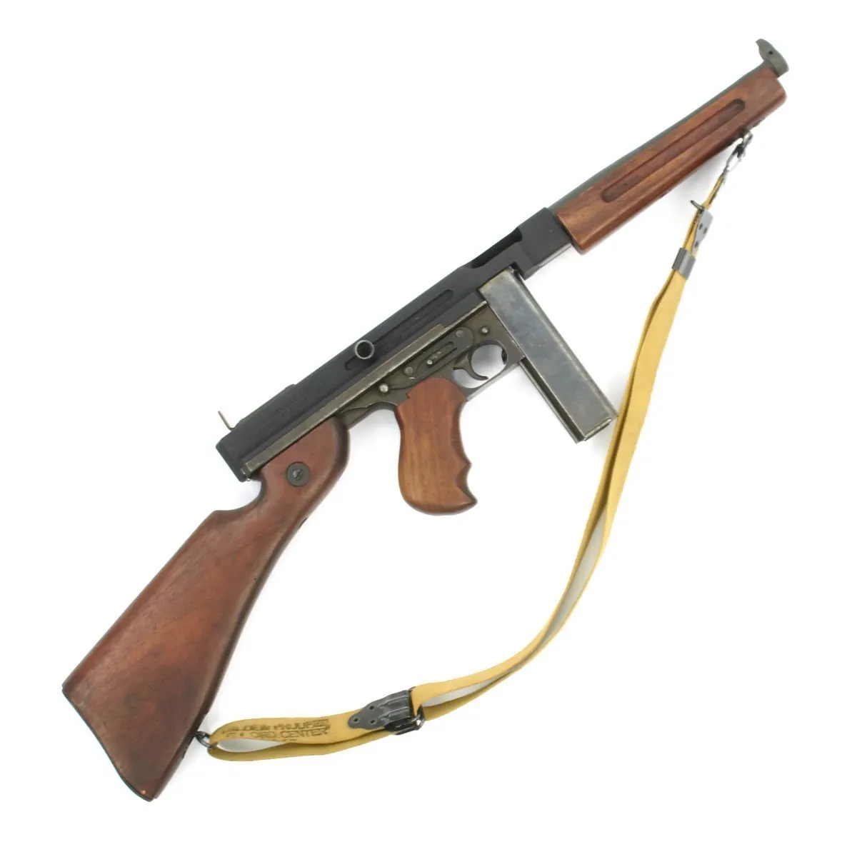 Original U.S. WWII Thompson M1A1 Display Submachine Gun with Sling