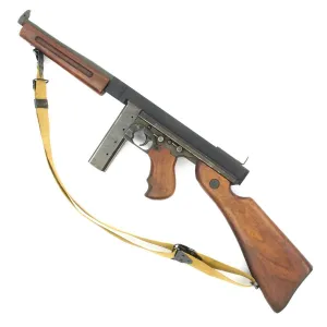 Original U.S. WWII Thompson M1A1 Display Submachine Gun with Sling