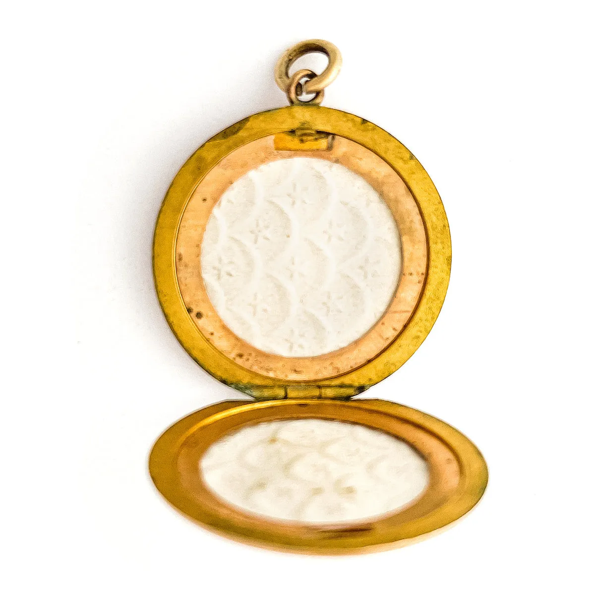 Ornate Crescent Moon & Starburst Antique Locket
