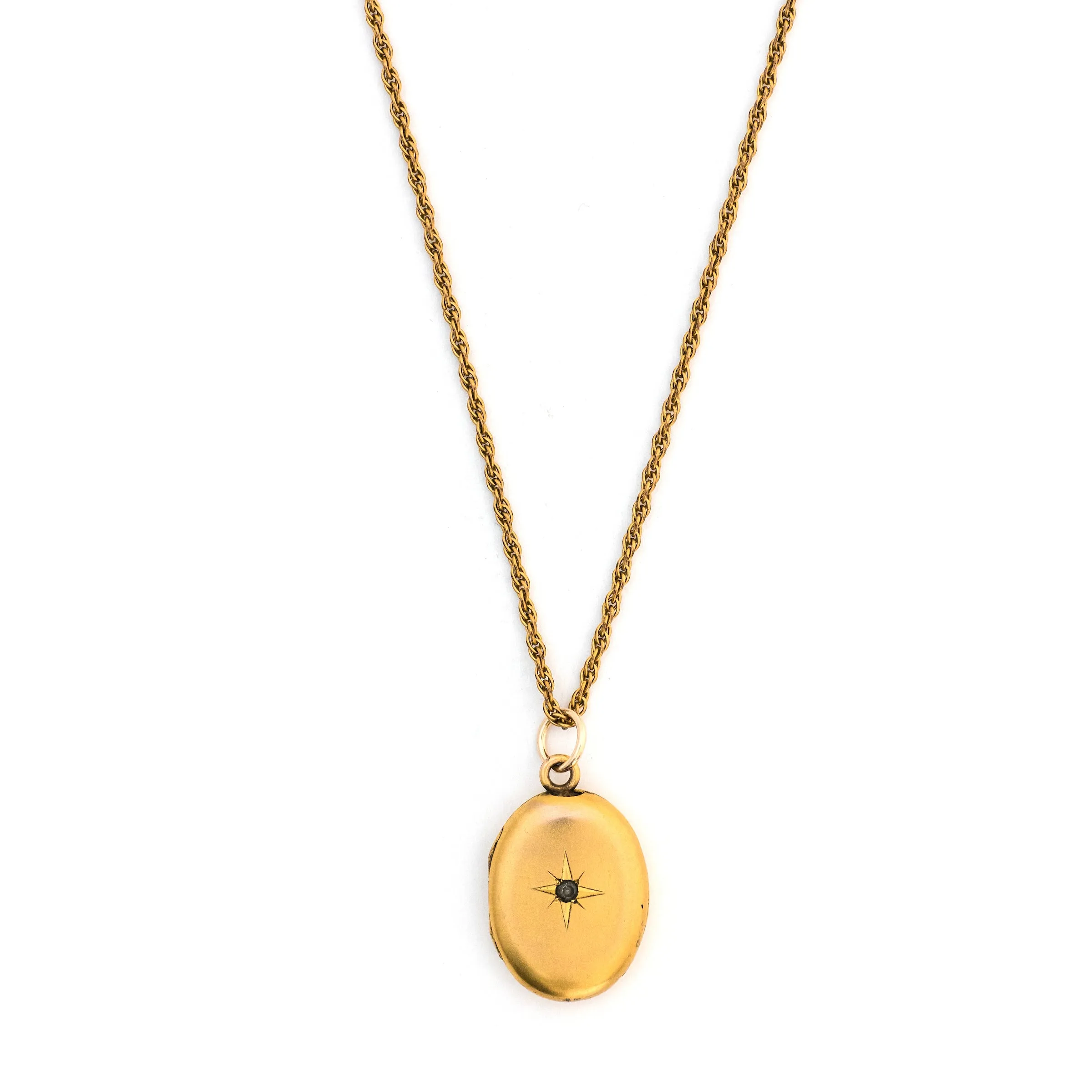 Oval Starburst Locket