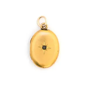 Oval Starburst Locket