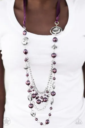 Paparazzi All The Trimmings Necklace Purple