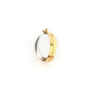 Petite Pool of Light Rock Crystal Locket