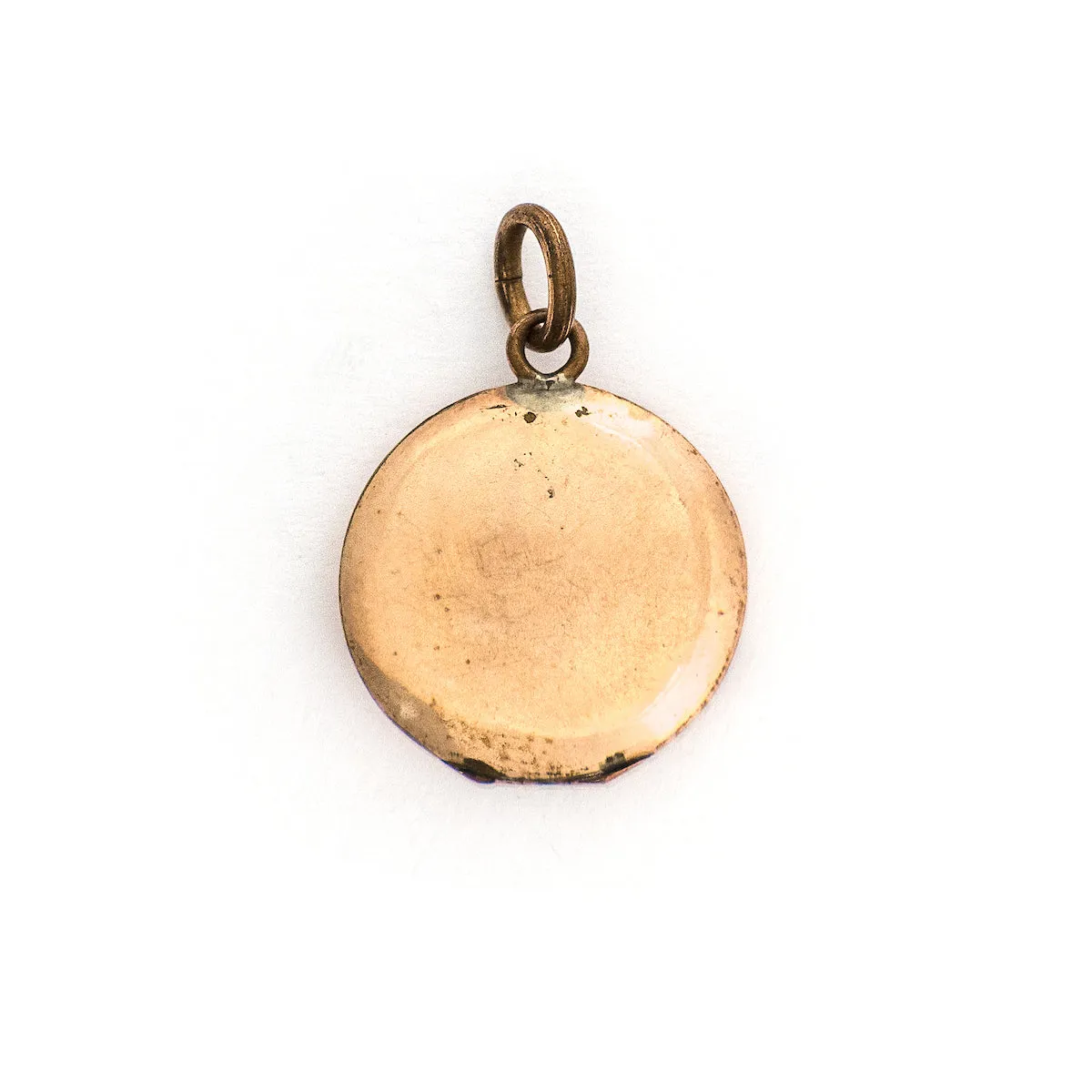 Petite Red & White Star Antique Locket