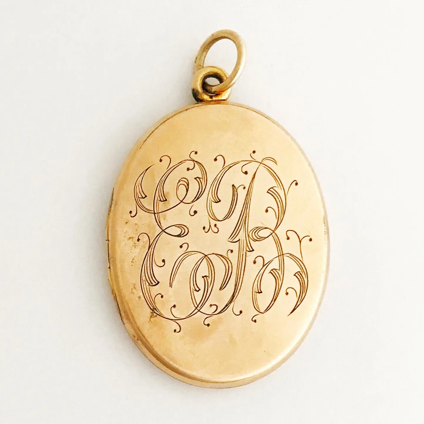 Pinstripe Moon & Star Locket