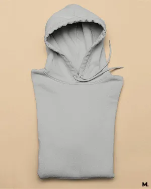 Plain melange grey hoodies