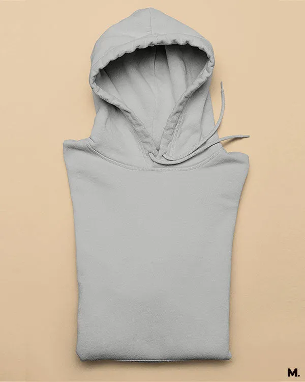 Plain melange grey hoodies