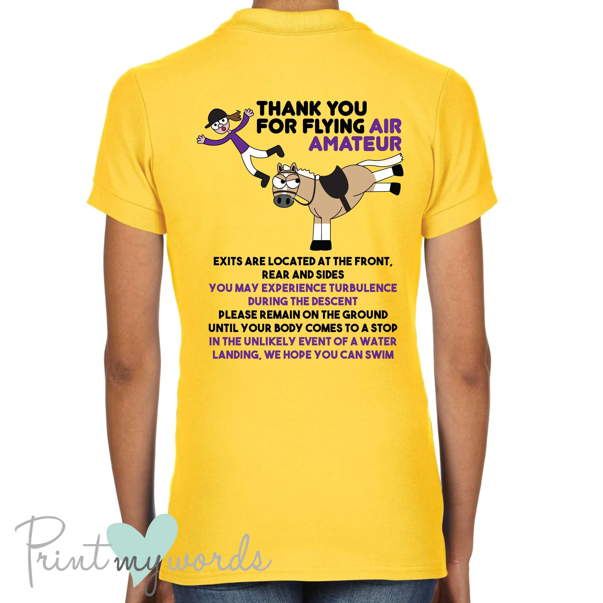 Plodders Funny Air Amateur Equestrian Polo Shirt