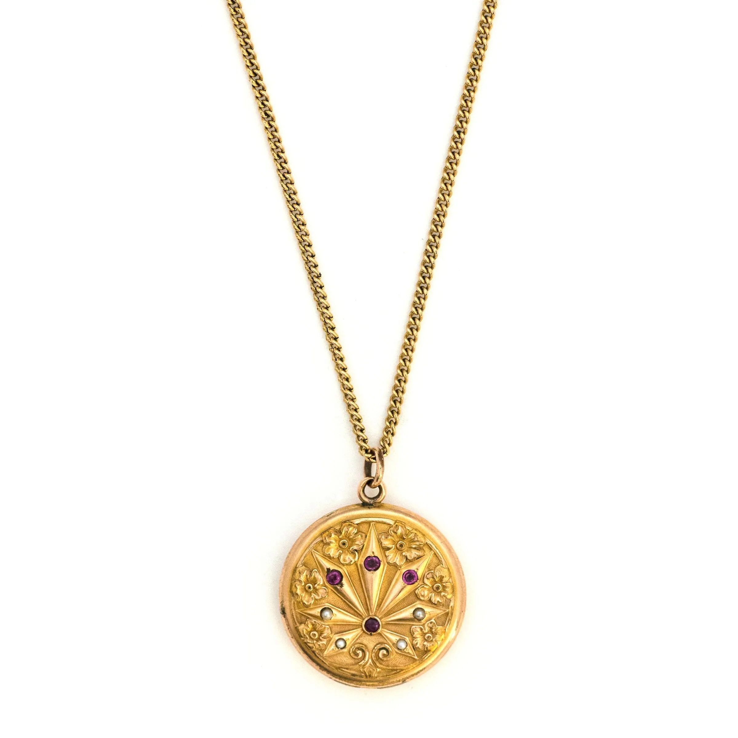 Poinsettia Locket
