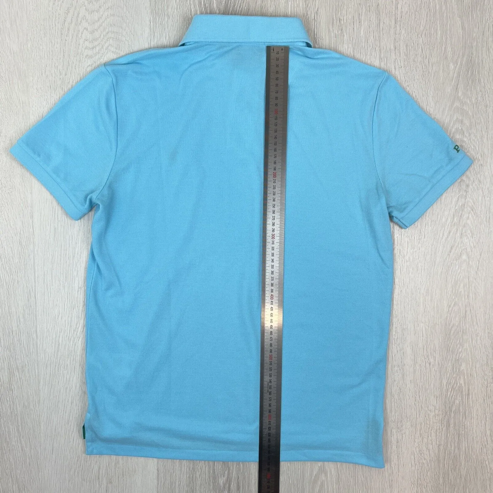 Polo Ralph Lauren Mens The Earth Polo Custom Slim Fit Blue Shirt Size Medium